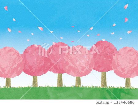 桜の背景イラスト 133440696