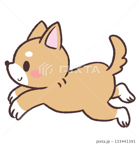 走る犬のイラスト 走る犬のイラスト 133441391