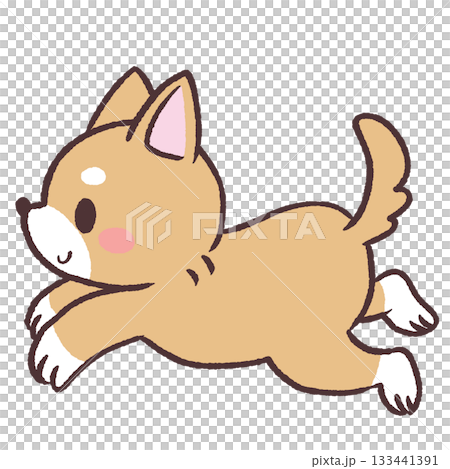 走る犬のイラスト 走る犬のイラスト 133441391