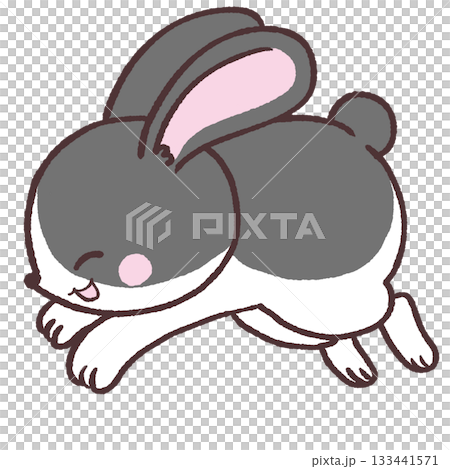 微笑熊貓奔跑的插圖 133441571
