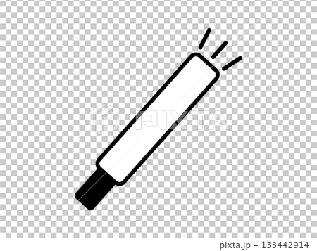 Monotone glow stick icon Monotone glow stick icon 133442914