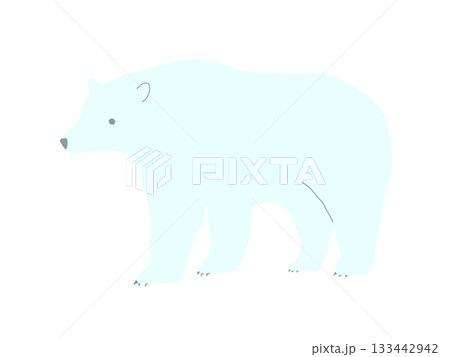 かわいいホッキョクグマ 133442942