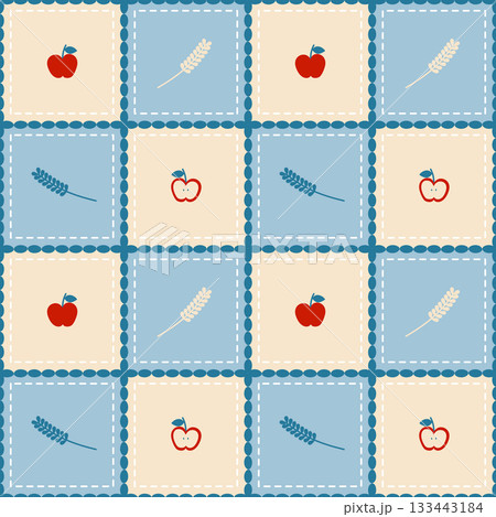 seamless minimal apple repeat pattern plaid checkered background, flat jpg illustration graphic design seamless minimal apple repeat pattern plaid checkered background, flat jpg illustration graphic design 133443184