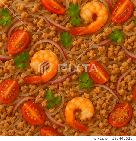 ヤムウンセンのカラフル背景テクスチャ 133443529