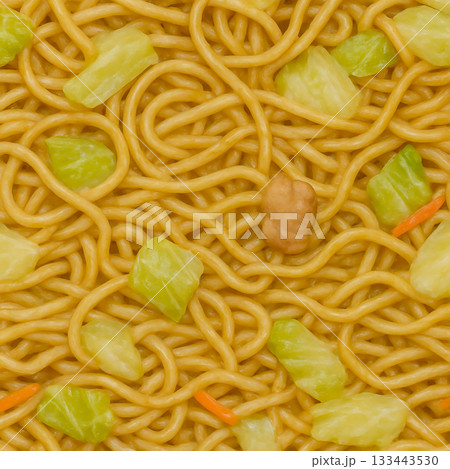 焼きそばのテクスチャ背景 133443530