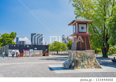 岡崎市の岡崎城公園の風景(愛知県) 133444008