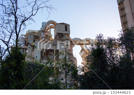 Cement Production Towers in Urban Industry Cement Production Towers in Urban Industry 133444623