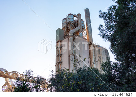 Industrial Cement Plant with Construction Materials 133444624