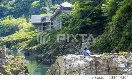 徳島県祖谷渓の風景 徳島県祖谷渓の風景 133444864