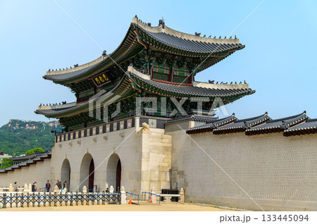 韓国ソウルにある景福宮のとても美しい風景 133445094