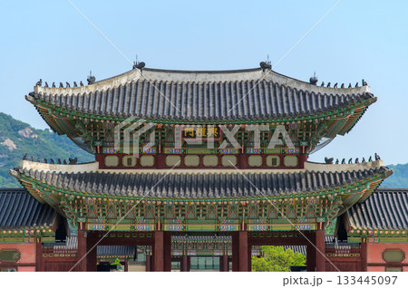 韓国ソウルにある景福宮のとても美しい風景 133445097