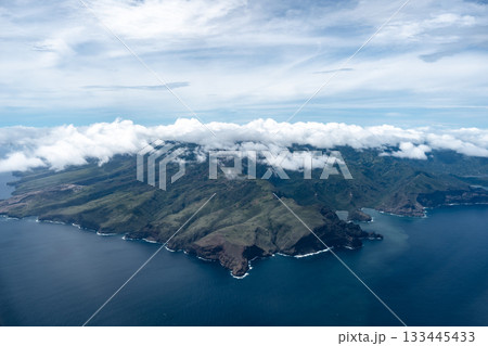 Aerial view of Nuku Hiva in the Marquesas Islands, French Polynesia Aerial view of Nuku Hiva in the Marquesas Islands, French Polynesia 133445433