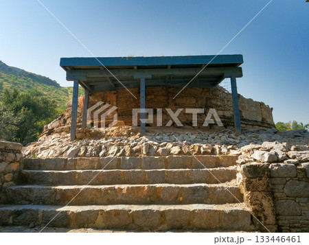 Heritage Mohra Muradu Buddhist stupa on raised foundation 133446461