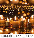 Warm Candle Glow 133447128