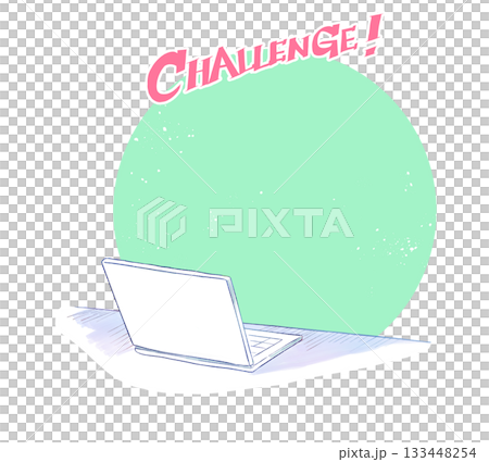 机の上のノートパソコン CHALLENGE! 机の上のノートパソコン CHALLENGE! 133448254