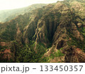 Kauai Mountain Ridges with Steep Valley 133450357