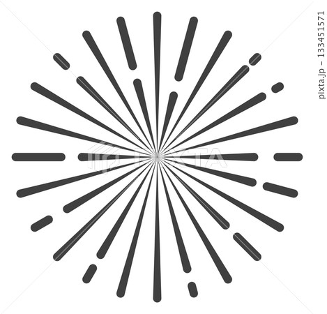 A black and white image of a starburst with a white background A black and white image of a starburst with a white background 133451571