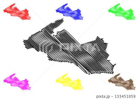 Alphen-Chaam municipality (Kingdom of the Netherlands, Holland, North Brabant or Noord-Brabant province) map vector illustration, scribble sketch Alphen Chaam map Alphen-Chaam municipality (Kingdom of the Netherlands, Holland, North Brabant or Noord-Brabant province) map vector illustration, scribble sketch Alphen Chaam map 133451859