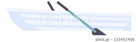 A boat with a paddle in it 133452400