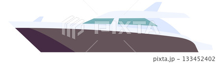 A boat is shown in a white background 133452402