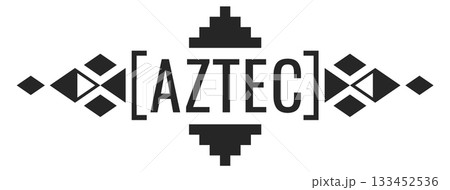 A black and white logo for Aztec 133452536