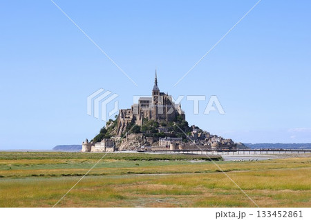 Mont Saint-Michel castle in France 133452861