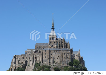 Landscape with castle Mont Saint Michel 133452872