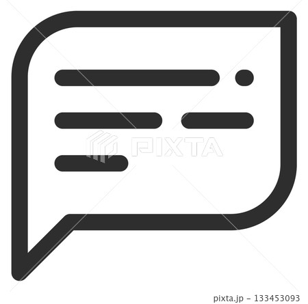 A black and white image of a speech bubble with a white background A black and white image of a speech bubble with a white background 133453093