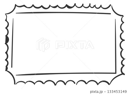 A white frame with a black border 133453149