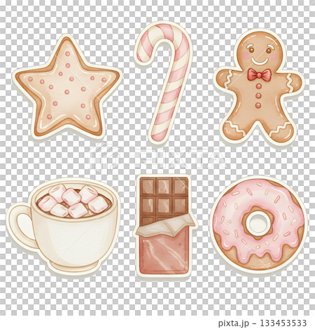Sweet Holiday Sweets Sticker Set 133453533