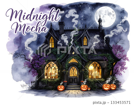 ハロウィンの夜に教会で使えるイラスト 133453571