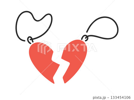 Heart pieces pendant chain gift Heart pieces pendant chain gift 133454106
