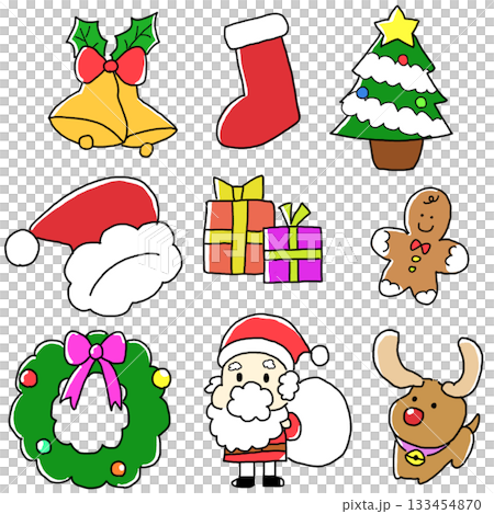 聖誕節圖標集 133454870