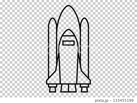 太空梭和燃料箱圖標 太空梭和燃料箱圖標 133455199