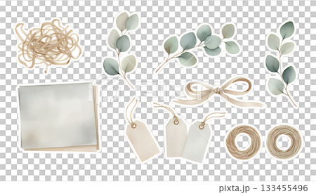 尤加利和工藝裝飾材料套裝 133455496