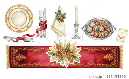 クリスマスのテーブルデコレーションセット 133455566