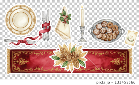 クリスマスのテーブルデコレーションセット 133455566