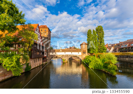 Historic Old Town. Nuremberg, Franconia, Germany 133455590