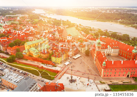Old city in Warsaw, travel destinations European concept Old city in Warsaw, travel destinations European concept 133455836