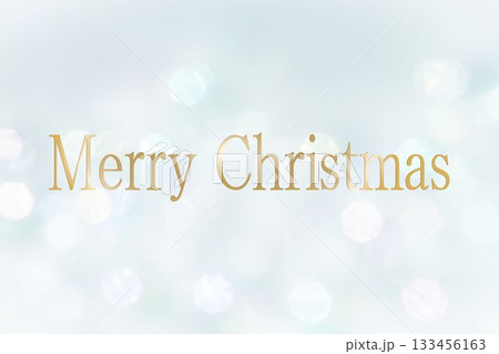 クリスマス背景　ふんわりキラキラ背景　ぼかしグラデーション　水色グレー 133456163
