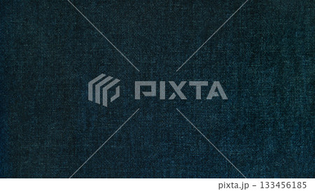 布生地テクスチャー背景　青色濃紺　無地　藍染　インディゴ 133456185