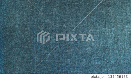 布生地テクスチャー背景　青色濃紺　無地　藍染　インディゴ 133456188