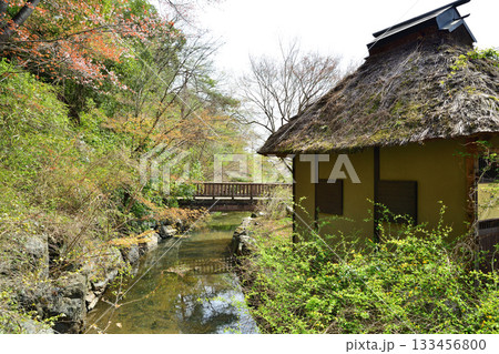 水車小屋　史跡　山吹の里歴史公園　越生町　　　 133456800