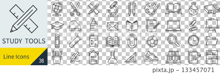 學校用品圖示集 學校用品圖示集 133457071