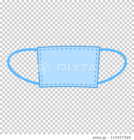 Simple nonwoven mask illustration icon 133457389