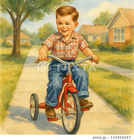 三輪車 トライシクル 自転車タクシー 133458347