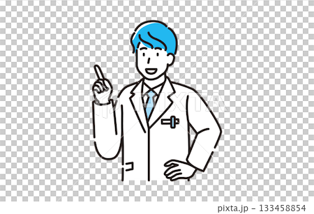白衣の男性 133458854