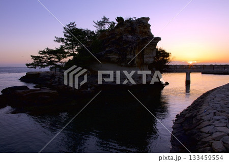 淡路島・絵島と初日の出 133459554