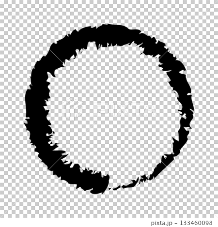 Icon Brush Lettering Brush Circle Circle Material Single Black 133460098