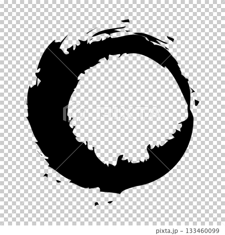 Icon Brush Lettering Brush Circle Circle Material Single Black 133460099